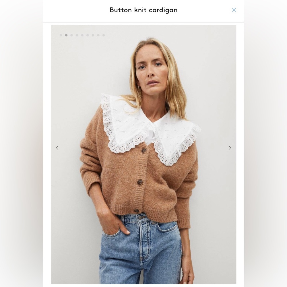 Button up Cardigan brown NWTS